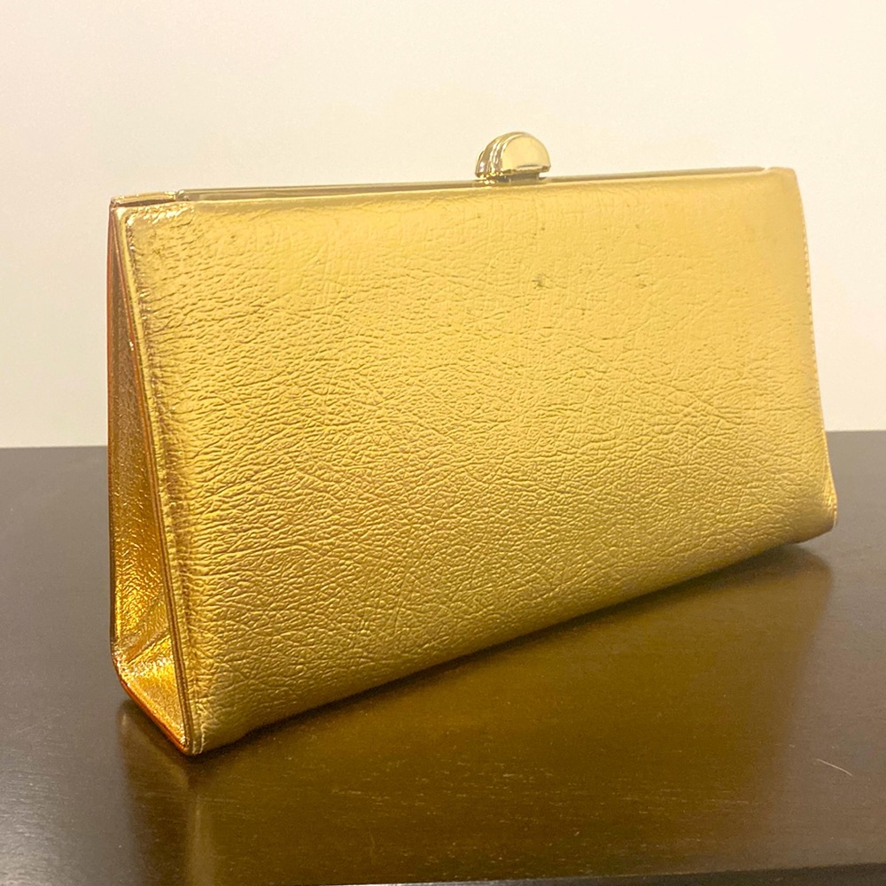 Vintage Large Gold Clutch